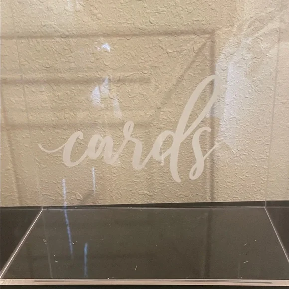 Clear Acrylic Card Box - Picture 2 of 3